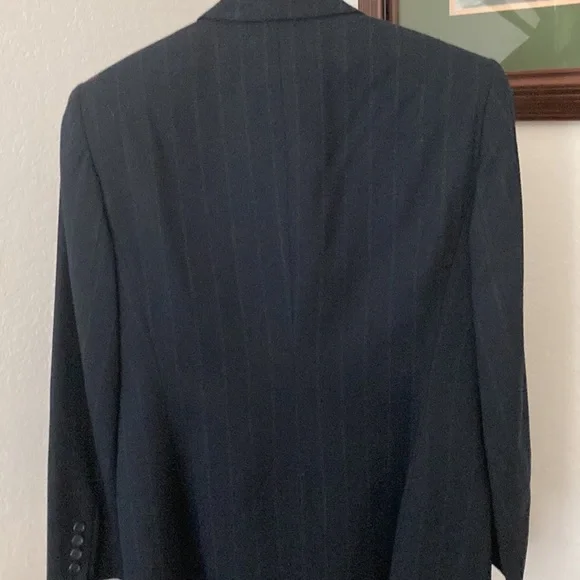 Ralph Lauren Vintage 80’s  Wool Blazer Navy Color Size Medium - Picture 8 of 10